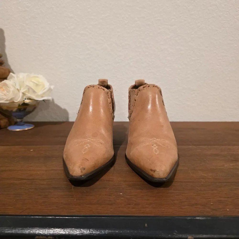 Vintage Dingo Cowboy Ankle Boots Sz 8